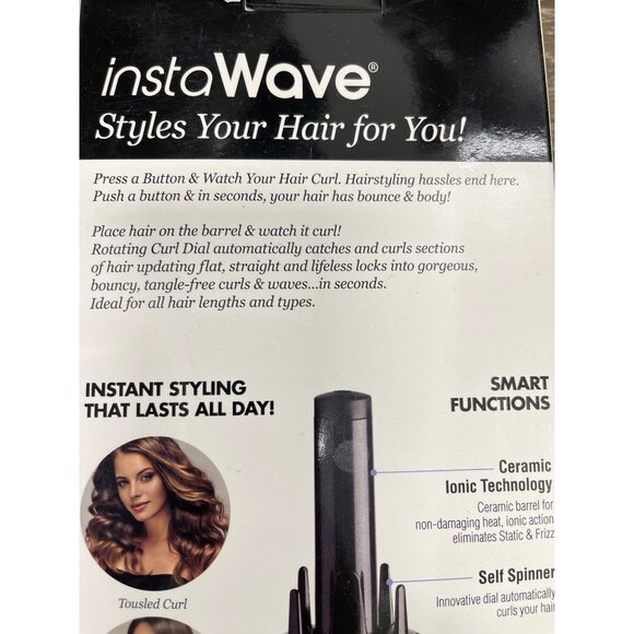 NWT Kiss Instawave Hair Curling Iron MSRP $50 - Picture 3 of 4